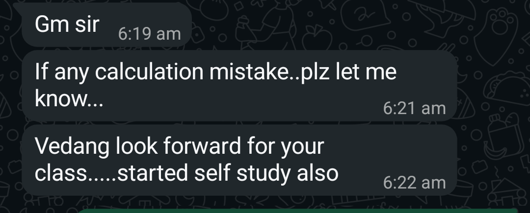 Dr. Shilpa (mother of Vedang, our foundation class student)